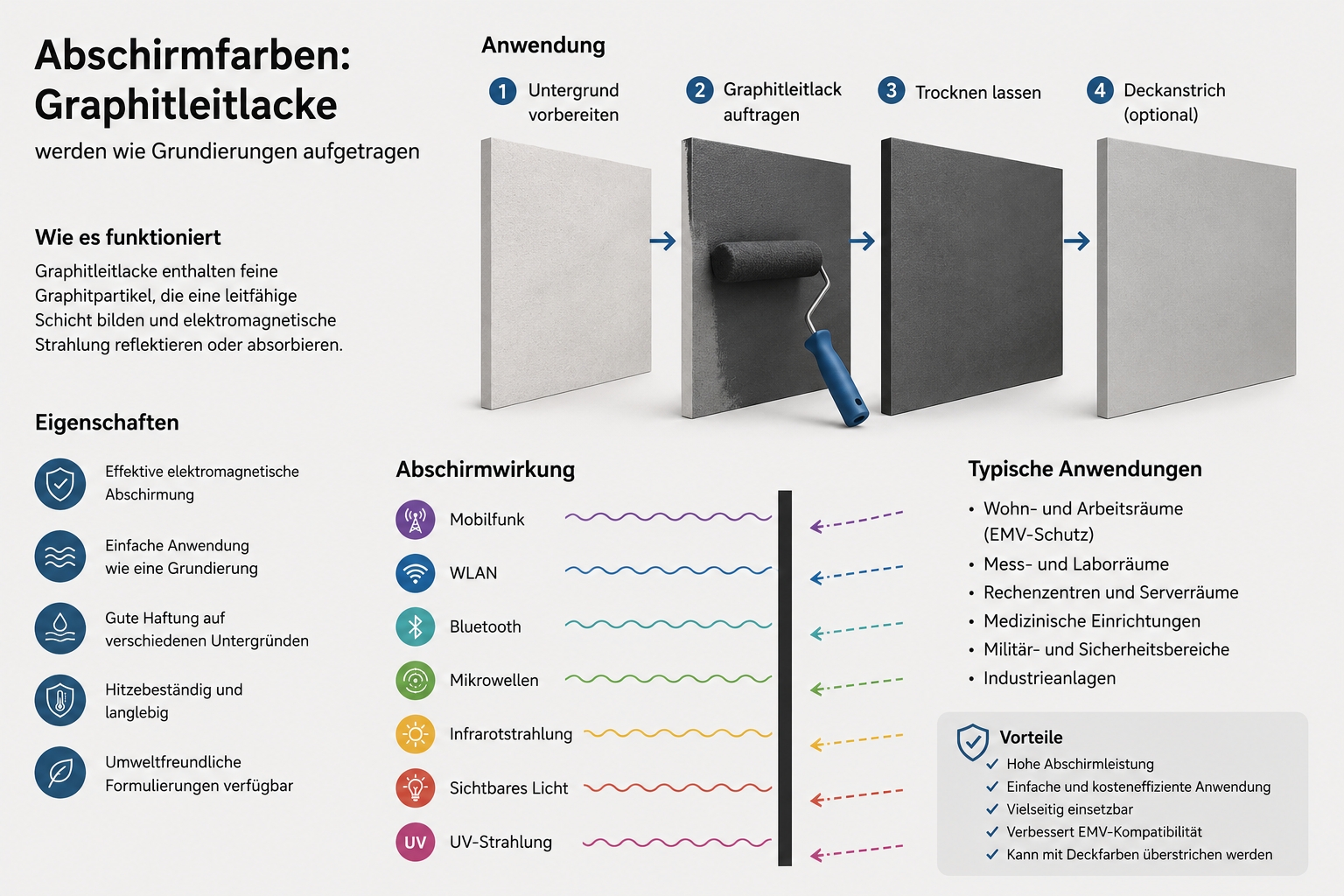 Abschirmfarbe